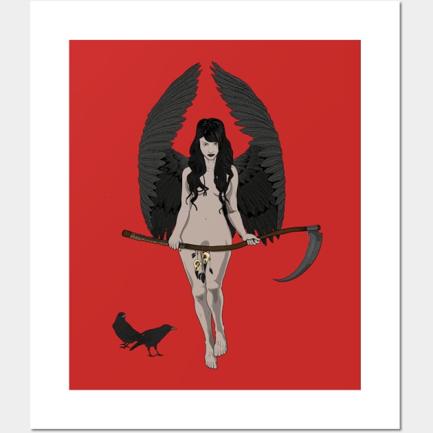 The Goddess Morrighan Wall Art by Marouk